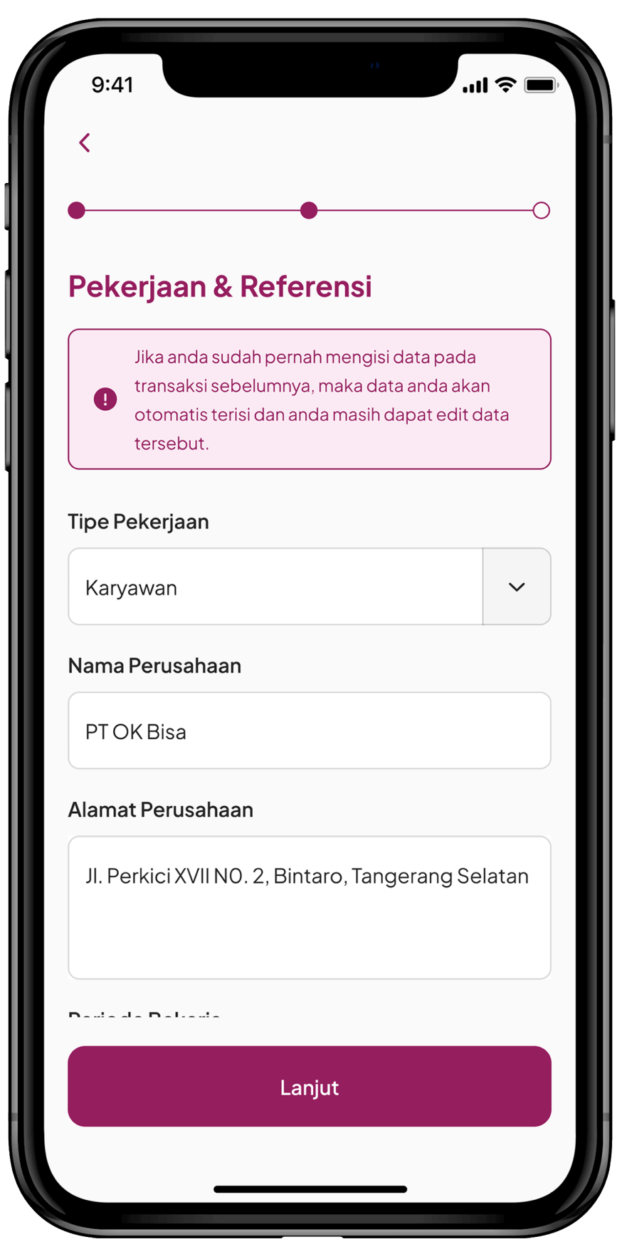 AEON Fast - Isi Data